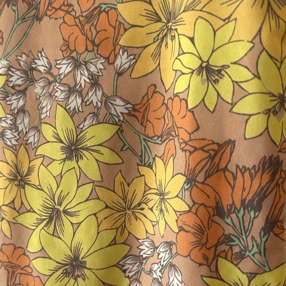 Seea Agra Neo Boho Retro Floral Scoop Neck Cheeky One Piece Bathing Suit Sz XS - Picture 8 of 13